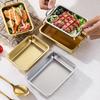 Rectangle Oven Tray for Casserole Bread Pizza Stainless Steel Deep Roasting Pan with Portable Handle Kitchen Accessories