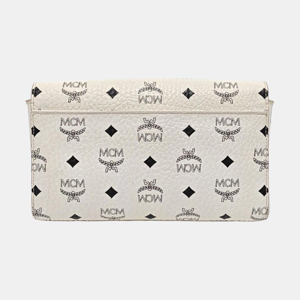[Gebraucht] Modische Vintage Logo-Print PVC Umhängetasche Mittel - Akzeptabel #1GMPWG0