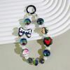 Cute Kawaii Mini Candy Color Bow Keychain Cartoon  Colorful Phone Anti Loss Lanyard Backpack Pendant Decoration Gifts