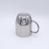 Doppelwandige Kaffeetasse aus Edelstahl, Bogen-Kaffeetasse 350ml, Büro, einfach zu bedienender Wasserbecher, Becher
