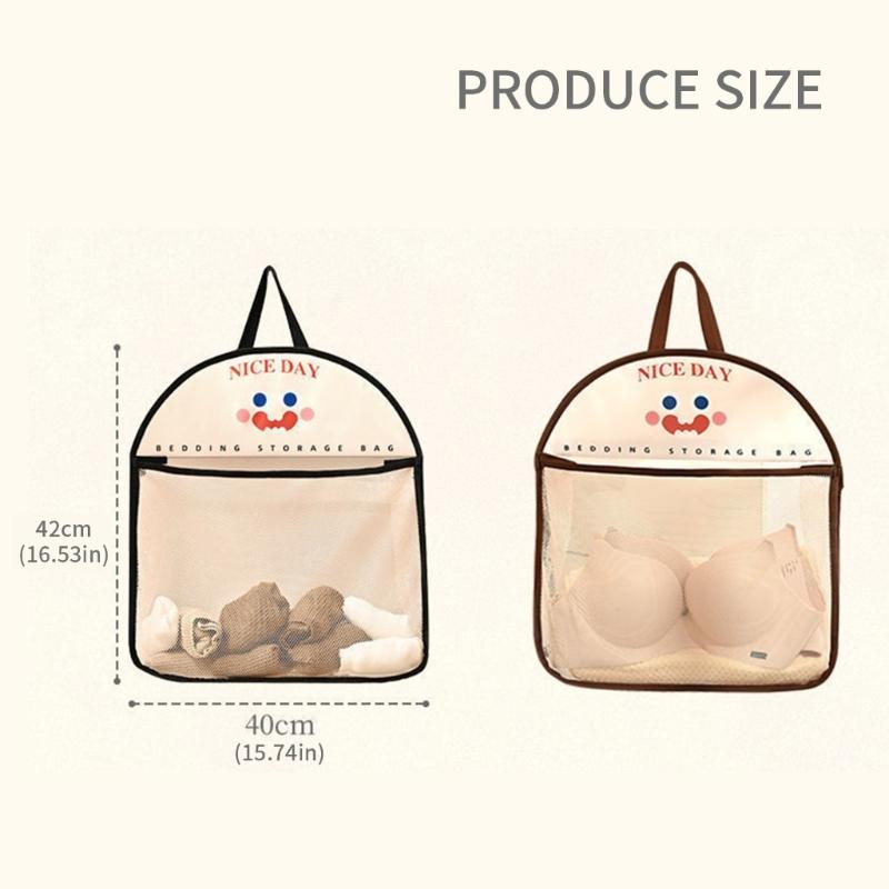 Wall Mounted Lingerie Storage Breathable Garment Net for Small Living Space