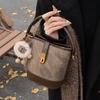 Trend Explosion Korean Niche Retro Simple and Fashionable Portable Bucket Bag High-end Commuter Versatile Messenger Bag Woman
