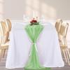 Sage Green Chiffon Background Curtains, Wedding Tablecloths and Draperies, Wedding Arch Party Decorations, Chair Decorations