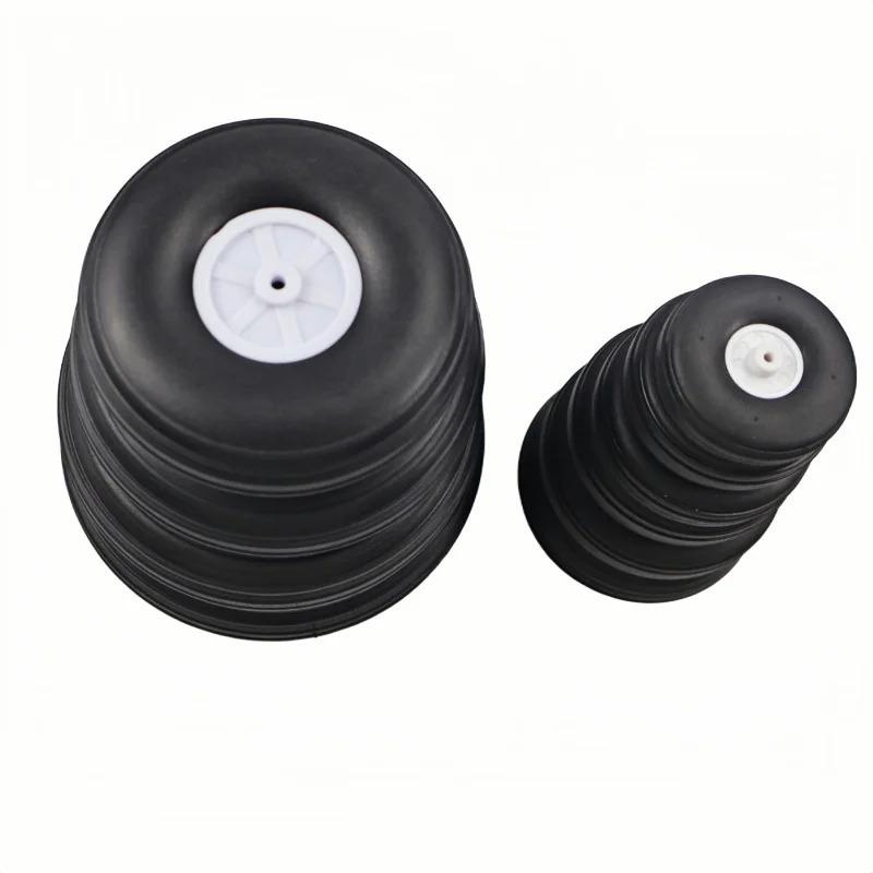 RC Model Aircraft PU Rubber Tires: 1-5 Inch Fixed-Wing Sponge Simulation Wheels