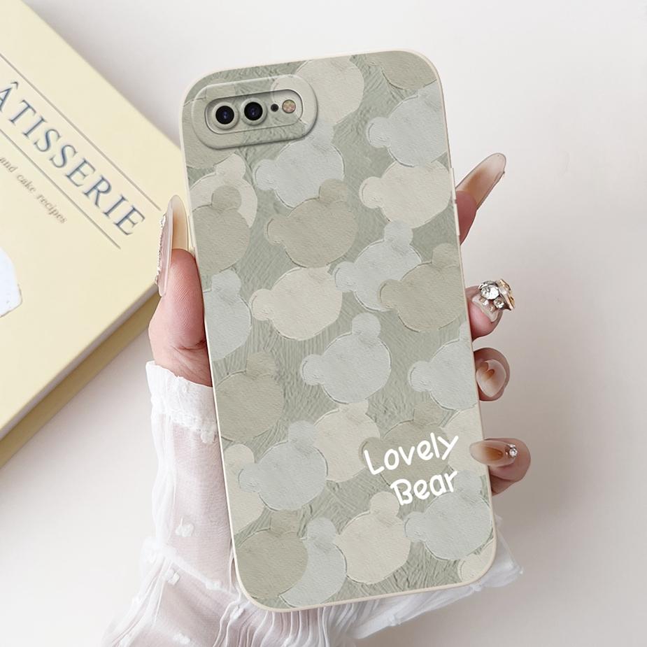 For Apple iPhone 7 Plus Case iPhone8 Plus Luxury Candy Painted Cover Shockproof Phone Case For iPhone 8 iPhone7 Plus Soft Fundas