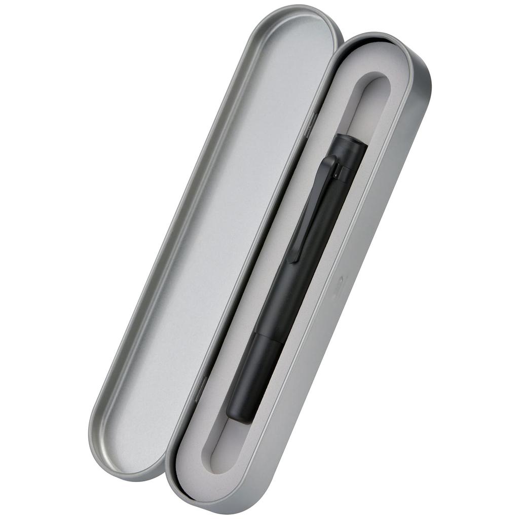 Hongdian M2 Mini Fountain Medium Soft Slim Pocket Travel Pen Pen, Black, Nib, Nib, Aluminum,