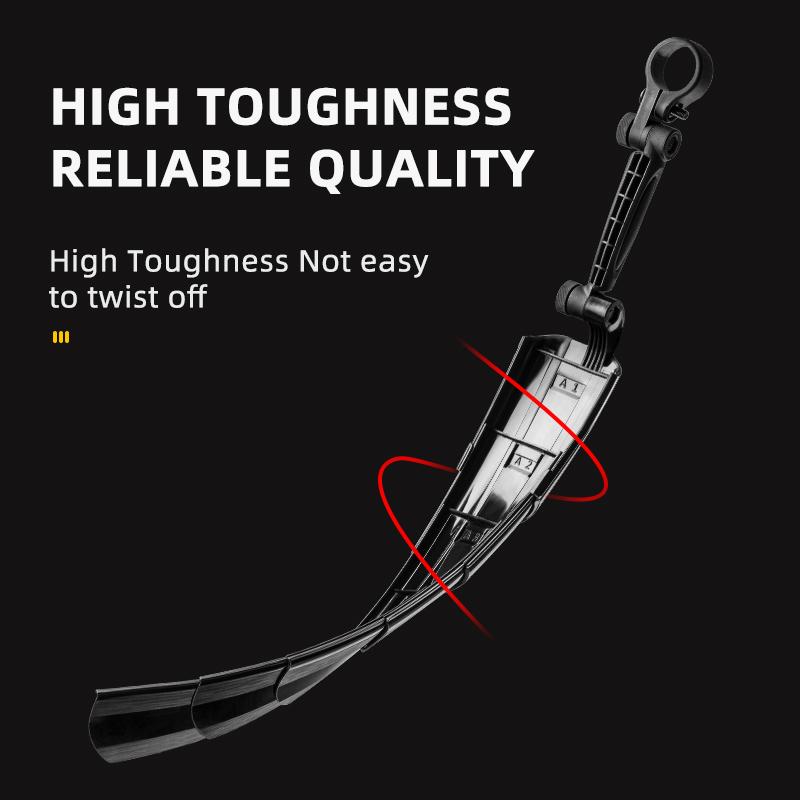 ROCKBROS FK-810 1 Par Guardabarros Delantero y Trasero Ajustables para MTB Guardabarros Retráctil para Bicicleta