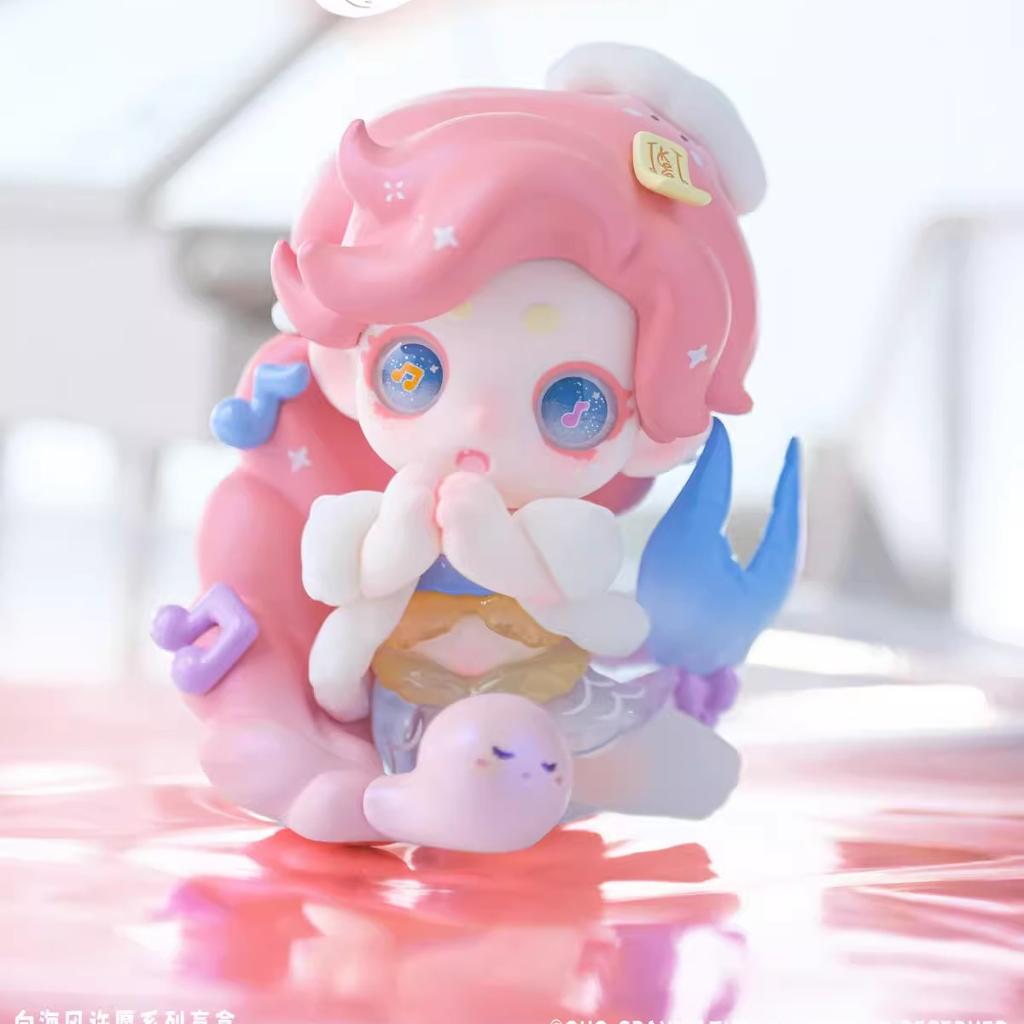 Keeno WISH ON THE SEA BREEZE Série Blind Box Roztomilá Q-Verze Pryskyřičný Model Stolní Trendy Ozdoba Designová Hračka Překvapivý Dárek