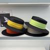 Lafite French Celebrity Style Black Top Hat Women's Flat Top Small Edge Straw Hat Sun Hat Summer Travel Sun Hat