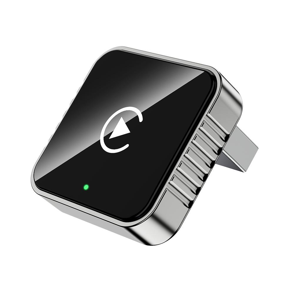 

New 2 in1 Wired To Wireless CarPlay Android Auto Adapter For OEM Car Stereo With USB Dongle Smart Mini Box Plug And Play Blueto серебряный