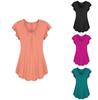 Plus Size Women's Summer Short Sleeve Blouse T Shirt Tops Casual Loose Tunic Tee For Effortless Style And Comfort