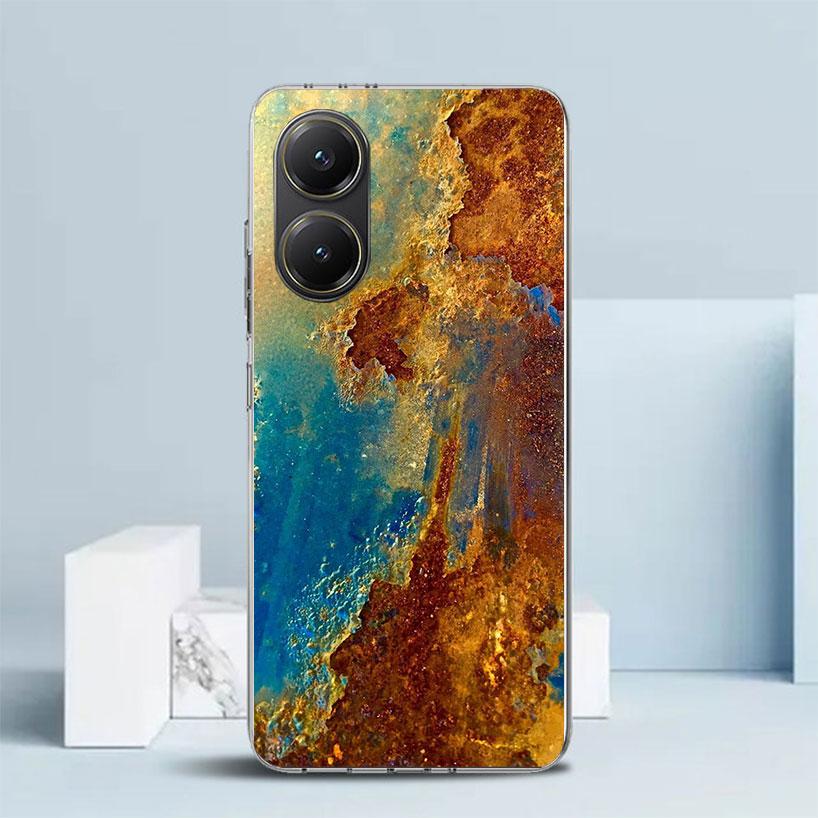 Vintage Industrial Style Rusty Pattern Soft Cover for Xiaomi Poco F7 Ultra X7 X6 X5 Pro M7 Phone Case Redmi 15 15C 13 13C 12 12C