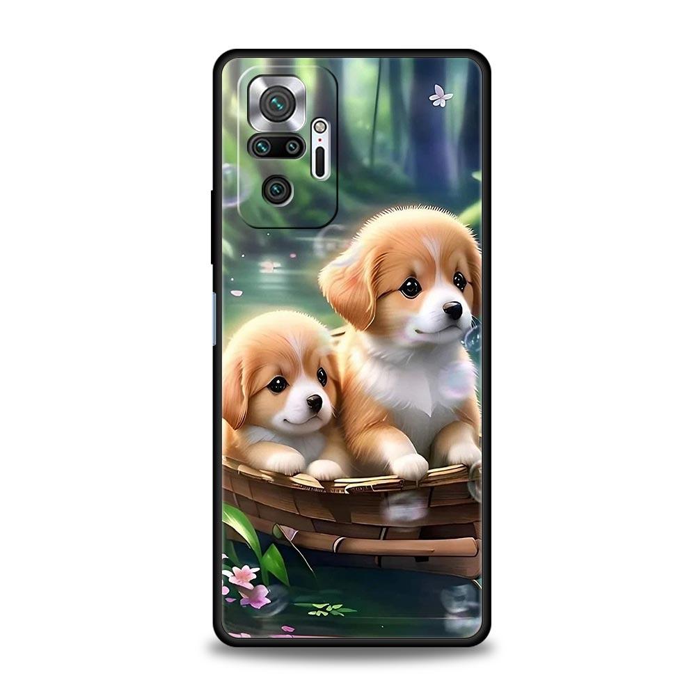 

Phone Case Cover for Redmi 14C 10C Note 15 14 13 12 10 11 Pro Plus K40 5G Soft TPU Shockproof Fundas Shell Cartoon Dogs Capa Bag Redmi K40