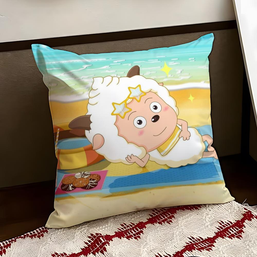 Love to Sleep Lazy Goat Cushion Cover Reversible Soft Durable Pillow Cover Home  Car MultiScene Use for Daily Comfort