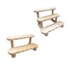 Premium Wood Figurine Display Shelf Stylish Wood Display Unit Presentation Organizers For Enhancing Home Aesthetics