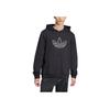 Adidas Originals Trefoil Hoodie FW24 Outline Series Fashion Comfortable Soft Hooded Sweatshirt Men Hoodies Black JJ1506