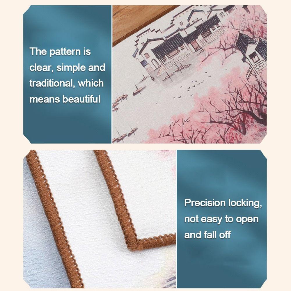 Čínská malovaná super absorpční utěrka na nádobí utěrka na čištění čaje utěrka na čaj čajový ubrousek ručník podložky na stůl