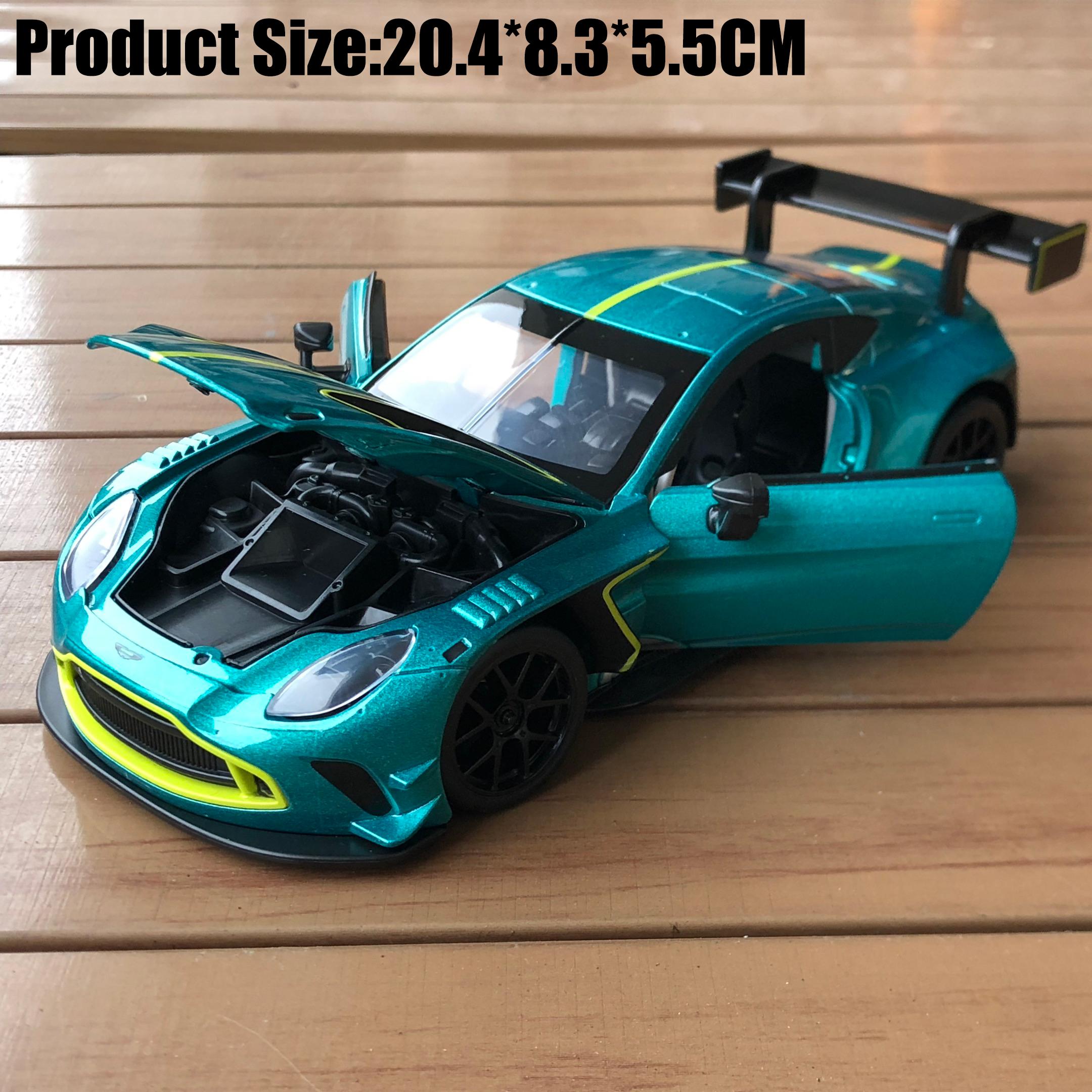 

1:22 Aston Martin Vantage GT3 2026 Найрозкішніший спортивний автомобіль Металевий сплав Лита модель Автомобіль Симуляція Дитяча іграшка Колекційні предмети Подарунок зелений