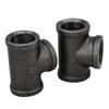 New Black Pipe Fittings Malleable Iron Elbow Pipe Connection 1/2'' 3/4'' 1'' Threaded Decor Furniture