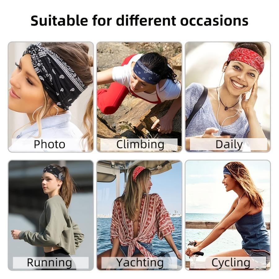 Unisex Yoga Sports Headband, Outdoor Sweat-Absorbing, Casual Outing Fashionable Simple Style, 1pc