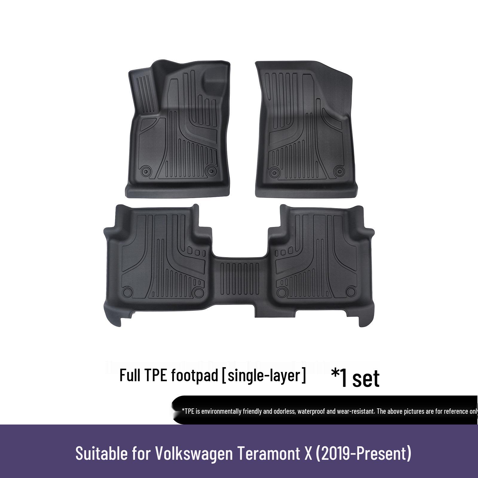 Eco-Friendly TPE Waterproof Durable Car Floor Mats for Volkswagen Teramont X