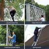 Telescoping Extension Ladder Stainless Steel Folding Telescopic Ladder with Locking Mechanism Multi-Purpose Collapsible Ladder