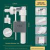 Modern Minimalist Concealed Water Tank Inlet Valve With Installation Fittings For Wallhung Toilets