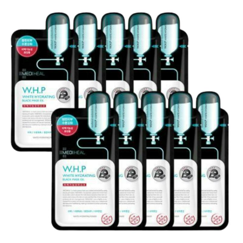 

Mediheal W.H.P Whitening & Hydrating Charcoal Mask 10 Sheets