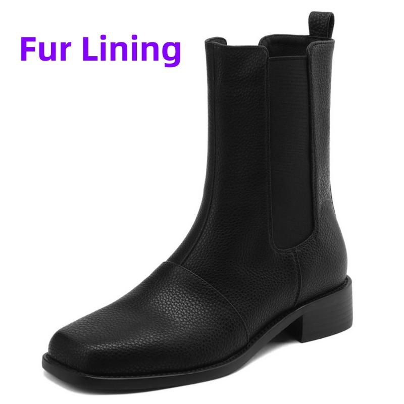 

Genuine Leather Ankle Boots For Women 2024 Trends Autumn Winter Short Shoes Female Western Black Grey Boot Comfortable Big Size 39