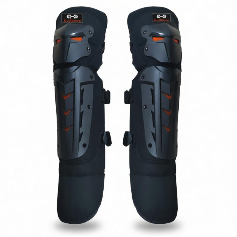 Winter Motorcycle Knee Guards Riders Cycling Protective Gear Safety Warm Fleece Lined Leg Protection Riding Knee Pads with Fleece Lining for Winter Use