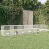 VidaXL Rabbit Cage 6 Panels 327x79x54 Cm Galvanized Iron Hutch Enclosure Park 171572