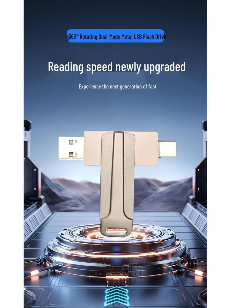 Dual-Interface USB-C & Android Flash Drive Shell for Mobile & Computer