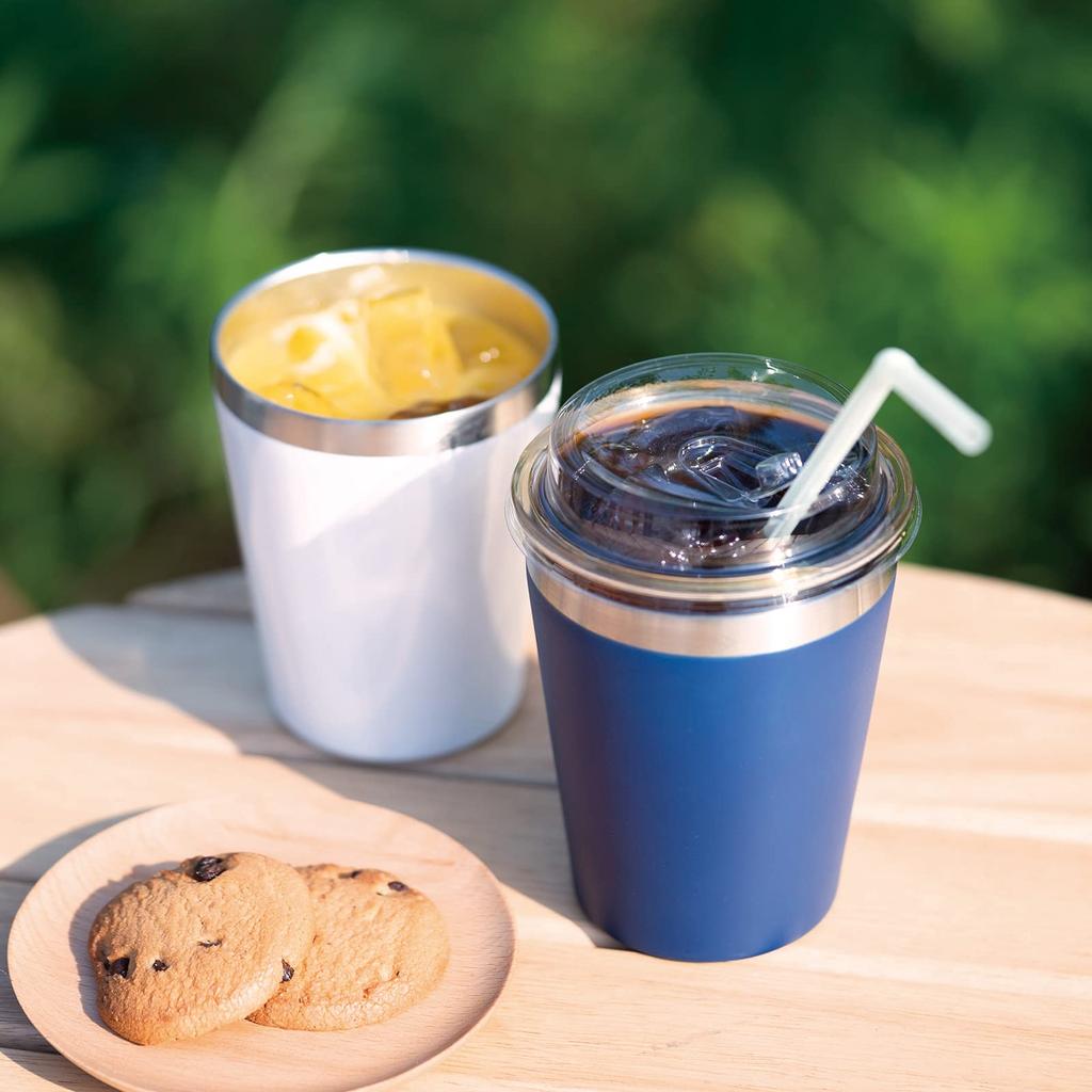 Ogura Pottery Vacuum Insulated Stainless Steel Tumbler, 360ml, Double-walled, Keeps Hot or Cold, Perfect for Convenience Store Coffee, Pink, Approx.