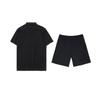 Li-Ning Plain Logo Minimalist Fashion Comfortable Breathable Quick-Dry Versatile Short Sleeve Polo Shirt Casual Sports Set YPLT027-1+YKSV147-2