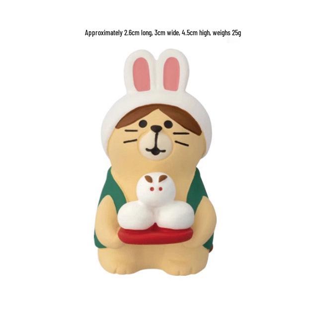 Mittherbstfest Japanische Katze ZAKKA Blind Box Figur - Harz Kätzchen Ornament Dekoration