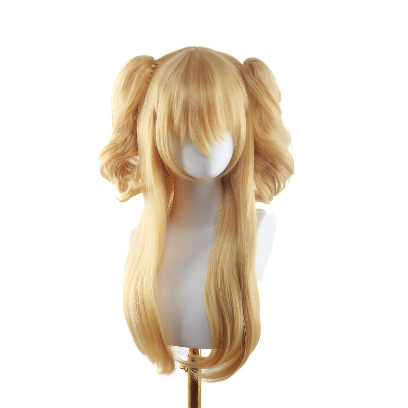 Yuzu Aihara Citrus Cosplay Paruka, Tepelně odolná, Clip-on Zlatý styl
