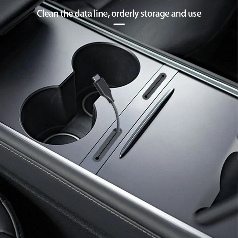 Central Console Charging Cable USB Hub Organizer Docking Station for Tesla Model 3 Y 2025 2025 Decoration Accessories