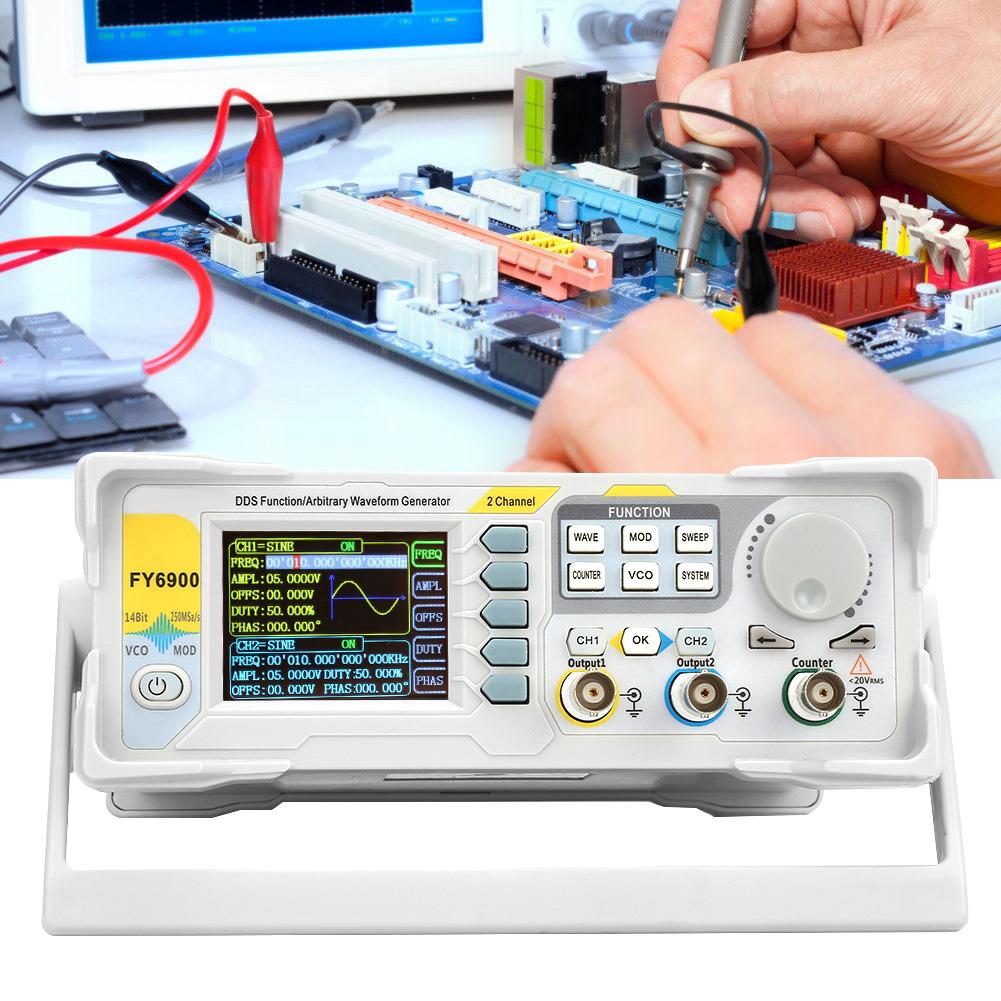 FY6900 Sine 0 40 MHZ 2.4in TFT Screen Digital Signal Generator Measurement