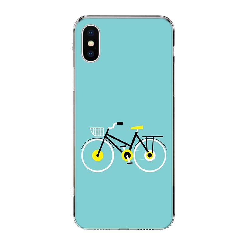 Bicycle Bike Sport Coqu For iPhone 17 Air 16 15 14 Plus 13 Mini 12 11 Pro Max Phone Case 16E 7 Print 8 SE Fundas Cover Soft Coqu