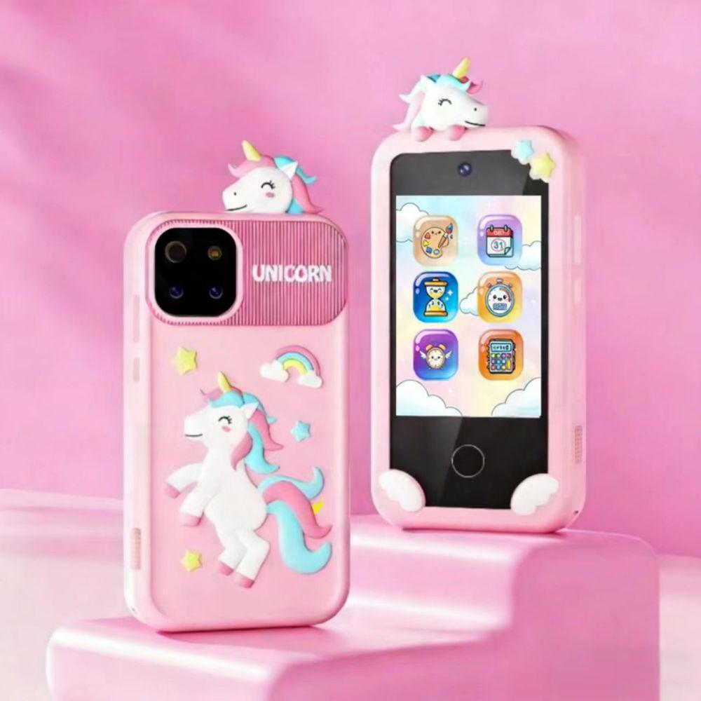 Cross-Border Kids' Smart Toy Phone: HD Dual Camera, Touchscreen, Simulation Features, Perfect Baby Gift