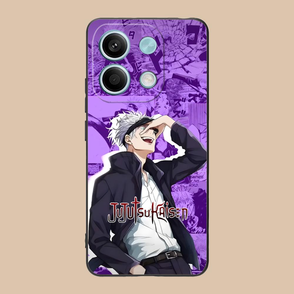 Jujutsu Kaisen Satoru Gojo Phone Case for Xiaomi 15 14 13 12 Mi 11 T Ultra Lite Pro S X 5G Colorful Printing Cover Cover Pretty