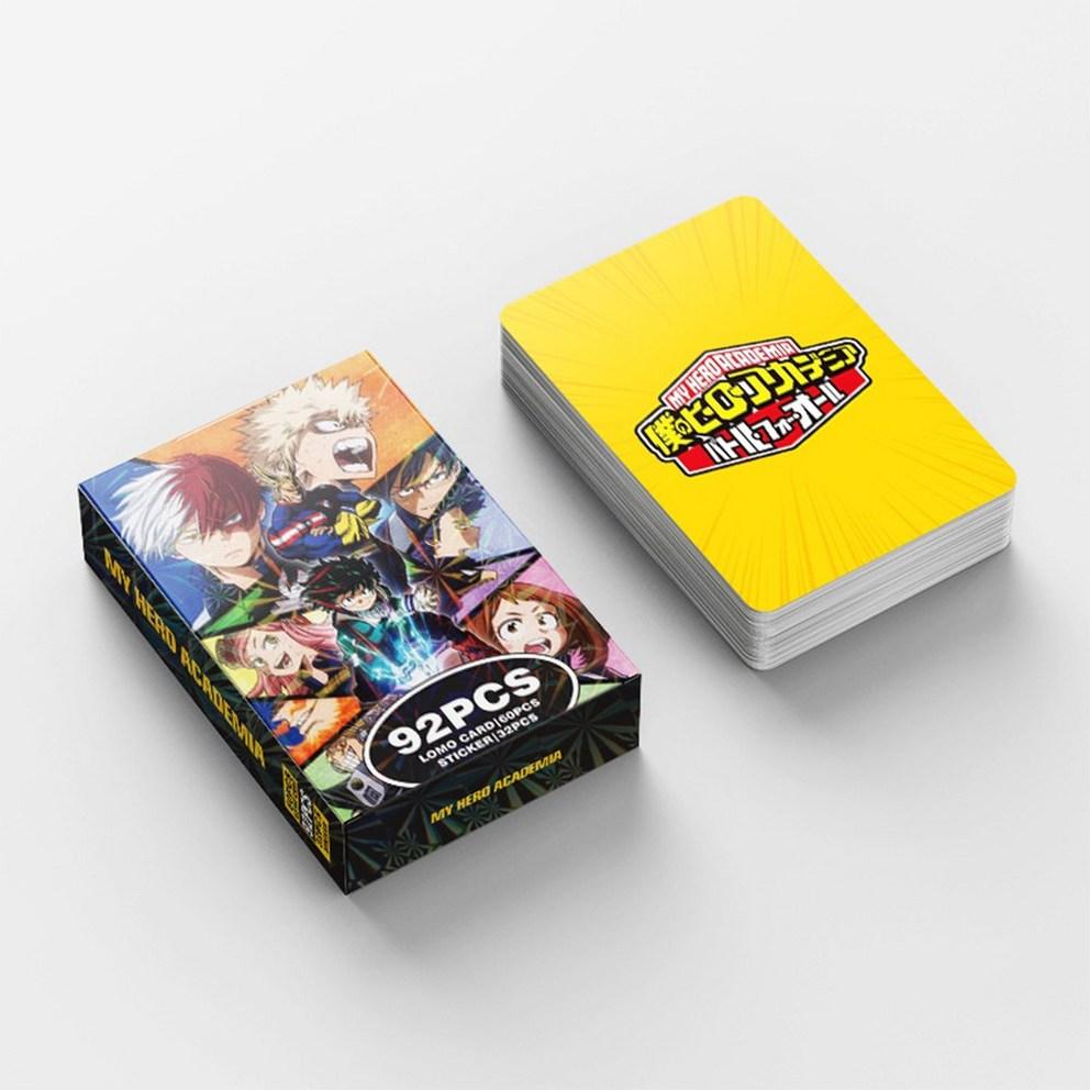 Ekrang My Hero Academia My Hero Lomo Karte 60 Stück Aufkleber 32 Stück Animation Fotokarte Waren