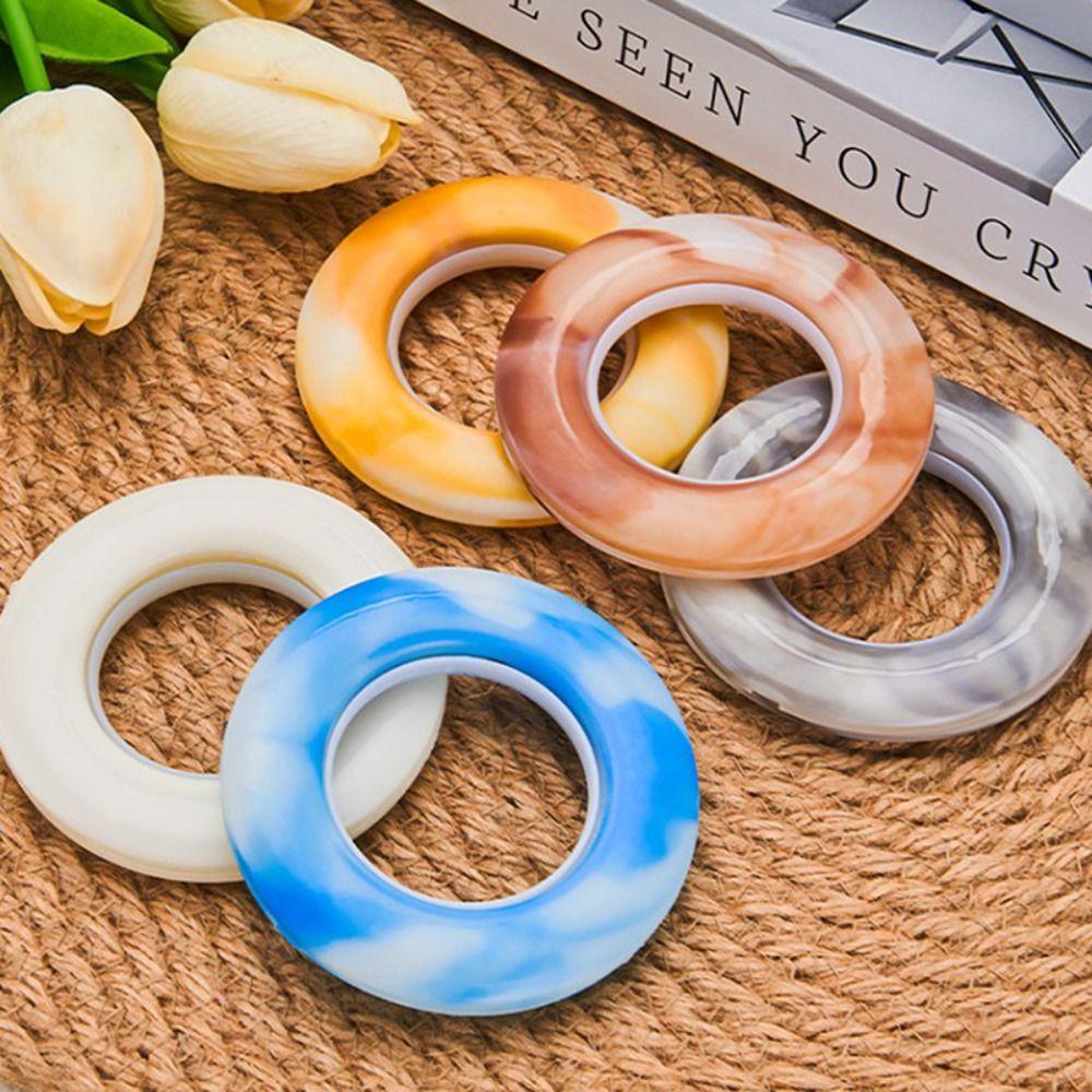 Plastic Roman Circle Modern Plastic Curtain Ring Durable   Grommet Top