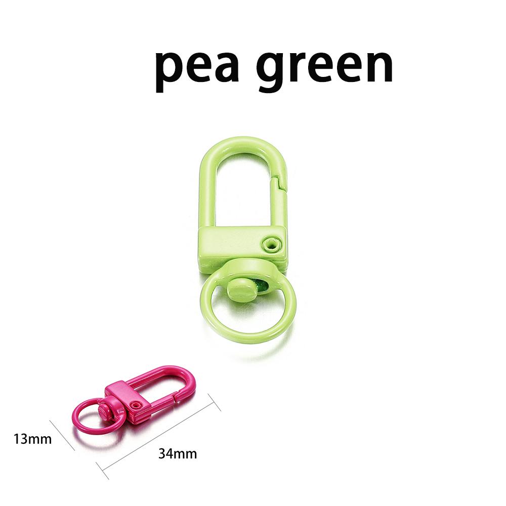 10pcs/lot 12*33mm Dog Buckle Zinc Alloy Bag Hook Buckle Key Ring Connectors For DIY Jewelry Making Supplies