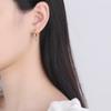Ni Style 925 Silver Earrings Inlaid Turquoise Crystal Zircon Earrings Woman Charm Jewelry Gift