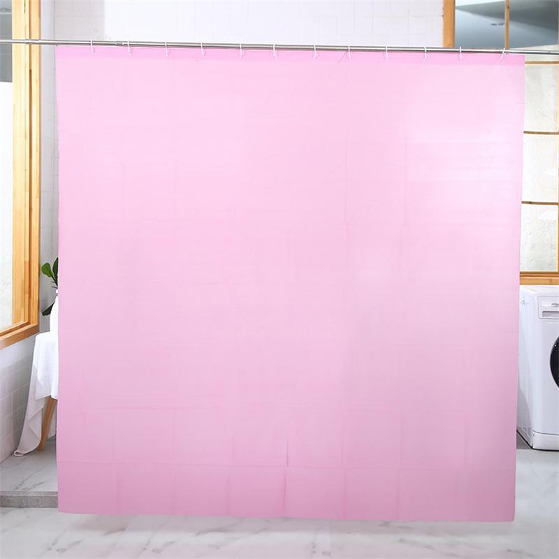 180*180cm Solid Color PEVA Bathroom Waterproof Mildew Proof Fabric Partition Curtain Shower Curtain Home Decor