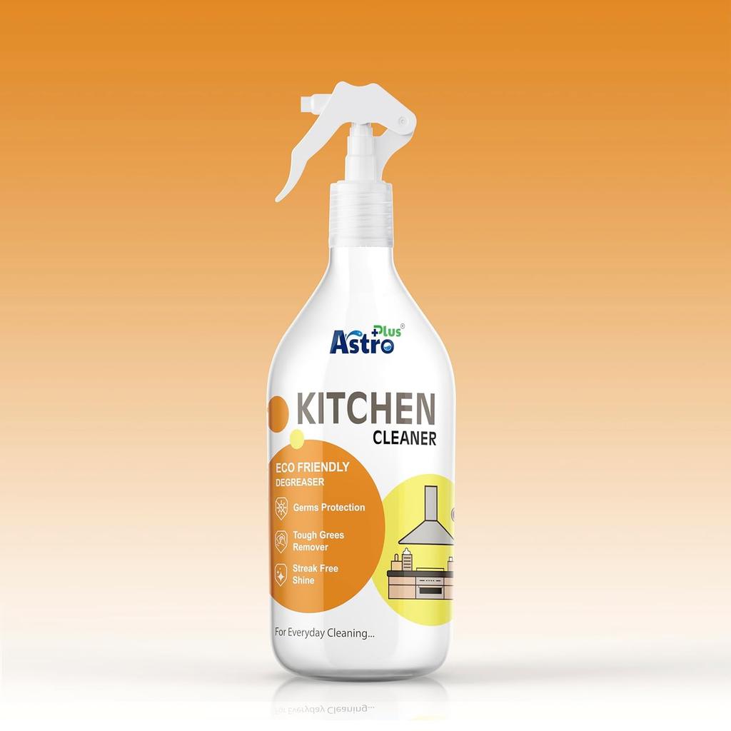 Astro Plus Kitchen Cleaner Spray For Stubborn Oil And Grease Removal On Stoves And Chimneys Powerful Surface Hygiene Care
