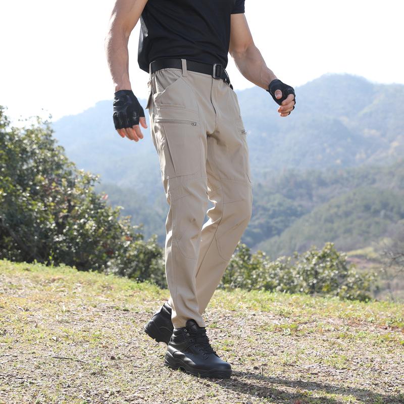 Men's Windproof Waterproof Camouflage Tactical Trousers - Wear-Resistant, Elastic, Outdoor Work Pants