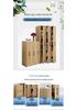 Compact Sliding Dustproof Bookshelf with Wheels and Hidden Gap Storage