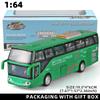 Children'S Bus Alloy Model With Sound & Light Features - Fun & Interactive - Ideal For Playtime, Learning, Or Decorating